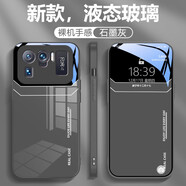 品托 適用小米11手機殼小米11pro液態(tài)玻璃保護套11ultra新款大視窗全包防摔商務(wù)創(chuàng  )意男女潮牌 小米11Ultra【石墨灰-A1-大視窗】+手機膜 液態(tài)玻璃