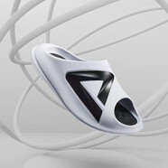 匹克態(tài)極小胖拖夏季新款運動(dòng)拖鞋男情侶沙灘鞋籃球防滑涼拖男鞋外穿 大白/黑色 偏大一碼 46