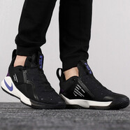 耐克（NIKE）男鞋籃球鞋新款詹姆斯 使節(jié)11 系列潮流撞色緩震實(shí)戰(zhàn)運(yùn)動(dòng)鞋籃球鞋 AO2920-004 星空 黑紫 41