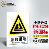 京功消防標(biāo)識(shí)標(biāo)牌安全生產(chǎn)警示貼標(biāo)志警告危險(xiǎn)標(biāo)語(yǔ)建筑施工工地標(biāo)志牌 危險(xiǎn)廢物T360 30x40cm
