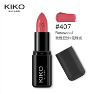KIKO口紅407豆沙色4系滋潤黑管唇膏442 448 414 4 407