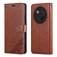 AZNS 榮耀X60Pro手機(jī)殼翻蓋式皮套榮耀X60pro5G全包防摔保護(hù)套BRP-AN00軟殼可插卡男女錢包款側(cè)翻帶扣 棕色 榮耀X60Pro 5G