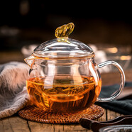 華行 玻璃泡茶壺家用茶水分離耐熱煮茶壺花茶壺茶杯功夫茶具套裝 如意壺500ml
