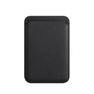 帕洛達(dá) 適用蘋果手機(jī)iPhone15.14.13、12磁吸卡包皮革套PU手機(jī)殼 黑色 磁吸卡套