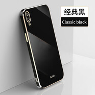 米奈索 vivoY93/y93s手機(jī)殼V1818A保護(hù)套直邊全包防摔電鍍男女款硅膠液態(tài)軟ins外殼 【電鍍直邊】經(jīng)典黑 vivo y93  版本
