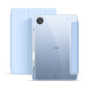 西蒙迪奧適用于vivopad2保護套vivopadAir平板保護殼新款全包防摔帶筆槽VIVOpad2平板保護殼二代air新款 【筆槽款-晴空藍】+筆+貼 vivo pad2（12.1）