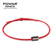 power ionicsPOWER IONICS新品負(fù)離子項(xiàng)環(huán)情侶生肖兔本命年紅繩項(xiàng)鏈可定制刻字 紅色/槍灰配飾 S/M（可調(diào)至48厘米）