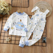 紅唇珊嬰兒背帶褲男寶純棉兒童秋褲男童褲子男寶寶開檔褲春秋連體褲