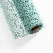 安俊晟提花網(wǎng)網(wǎng)面紗網(wǎng)鏤空 花束花藝包裝紙材料花卷花藝DIY包裝蕾絲布料 抹茶綠50厘米寬4.5米長(cháng)