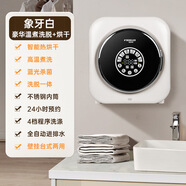 德姆勒 DEMULLER德姆勒小型迷你全自動(dòng)壁掛滾筒洗衣機(jī)洗烘一體機(jī) 象牙白洗脫+溫煮洗