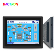 BAOTRON 嵌入式工控一體機工業(yè)觸摸顯示器商業(yè)電梯廣告展示機自動(dòng)化設備觸控顯示器監視器電容觸摸屏電腦 黑邊10.4英寸電容觸摸屏工業(yè)一體機 （一體機）四核J1900/4G/128G固態(tài)