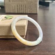 蒲戀56mm天然翡翠手鐲紫綠紅黃翡透糯種春帶彩鐲子A貨叮當(dāng)美人鐲 私人珠寶設(shè)計訂制請聯(lián)系客服