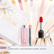 迪奧DIOR心動(dòng)紅唇口紅禮盒(絲絨999+潤唇膏001)生日禮物送女友