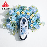 匹克（PEAK）態(tài)極板鞋-蟳埔女鞋秋冬3D打印時尚休閑鞋厚底增高百搭運動鞋女 大白/水瓶藍 37