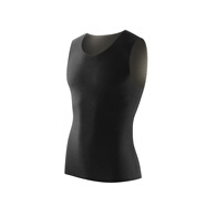 南極人（Nanjiren）【輕奢系列】男士保暖背心男無(wú)痕雙面磨絨抑菌無(wú)袖坎肩打底上衣女 男款黑色【保暖背心】 XXXL