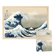 迪愛歪（DI AI WAI）【帶實(shí)木相框】拼圖成年人1000片高難度風(fēng)景puzzle兒童生日禮物 沖浪/配原木相框
