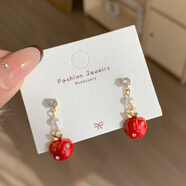 霧添花趣味圣誕紅蘋(píng)果系列耳環(huán)女銀針甜美精致設計感節日氛圍流蘇耳飾 APT4 蘋(píng)果流蘇【耳環(huán)】