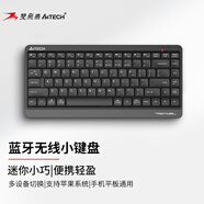 雙飛燕（A4TECH）FBK11 無(wú)線藍(lán)牙小鍵盤ipad平板手機(jī)筆記本電腦辦公通專用便攜短款86鍵飛時(shí)代 遂空灰