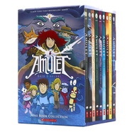 護身符1-9冊盒裝 英文原版漫畫小說 Amulet 1-9 Box Set冒險魔幻懸疑元素暢銷全彩漫畫英語讀物 兒童中小學(xué)生章節(jié)橋梁書藍思值520L 護身符1-9冊盒裝