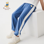 Classic Teddy童裝兒童褲子男童防蚊褲寶寶夏季輕薄長(zhǎng)褲中小童運(yùn)動(dòng)褲新款 牛仔藍(lán)1 130