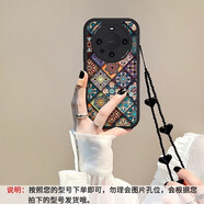 捷思碼五彩圖騰適用華為mate60pro+手機殼新款P70女mate70國風(fēng)小羊皮40榮耀200掛繩100復古50防摔30套nov 【黑色-小羊皮】KLH01五彩圖騰+黑色愛(ài)心掛繩 華為 Mate 7