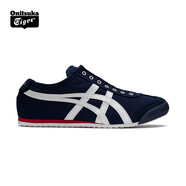 Onitsuka Tiger鬼塚虎男女一腳蹬懶人鞋帆布休閑鞋MEXICO 66? SLIP-ON 1183A360 深藍(lán)色 42