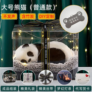 我思我夢(mèng) 生日禮物貓咪公仔玩偶女生精致高級(jí)感女孩實(shí)用送閨蜜的姐妹女神 大號(hào)熊貓（普通款）_刻字 【成品包裝】