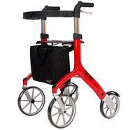 TRUST CARETrust Care 瑞典原裝進(jìn)口老人手推車(chē) 四輪助行器 助行車(chē) 升級(jí)款 紅色