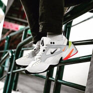 耐克（NIKE）男鞋Nike M2K Tekno 白橙藍白黑紅復古老爹鞋運動休閑跑步鞋 AV4789-004 42 (265mm)