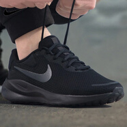 耐克（NIKE）男鞋跑步鞋2025新款夏季REVOLUTION 8運(yùn)動(dòng)鞋網(wǎng)面透氣學(xué)生休閑鞋子 黑武士FB8501-001革命七系列寬版 41