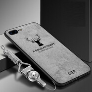 韓菲琪 蘋(píng)果7手機殼IPhone8plus手機套蘋(píng)果6splus布紋磨砂i7P麋鹿硅膠I6保護套外殼 蘋(píng)果7PLUS/8PLUS 麋鹿灰色