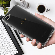 拓蒙（TUOMENG） vivo X20plus/UD手機殼透明殼全包防摔防滑硅膠散熱后背蓋軟保護套 vivo x20 plusUD【無指紋版】 全包透明軟殼+鋼化膜非全屏