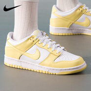 耐克（NIKE）女鞋DUNK 2025新款秋冬運動(dòng)鞋耐磨板鞋透氣輕便休閑鞋大童 檸檬黃-126 36