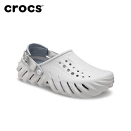 Crocs王俊凱同款卡駱馳波波洞洞鞋男戶外沙灘鞋包頭拖女鞋207937 大氣灰色-1FT 尺碼偏大，選小一 M 36/37 4W6(220mmb