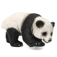 MECHILE仿真動(dòng)物模型兒童玩具擺件動(dòng)物園認知小北極熊犀牛河馬老虎狼羊駝 爬行熊貓