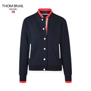 thombnail TB厚款夾克2025新年衣服過(guò)年撞紅色女裝棒球服潮流秋冬棉服外套 深藍色 L 42碼