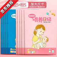 新生兒嬰兒喂養(yǎng)日記本寶寶成長(zhǎng)記錄筆記本紀(jì)念冊(cè)月子喂奶輔食記錄本嬰幼兒日常作息睡眠飲食登記本吃奶時(shí)間表 藍(lán)色+粉色各5本/共10本