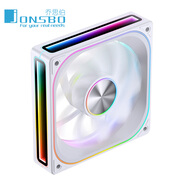 喬思伯（JONSBO）ZA120/240/360 積木風扇ARGB神光同步12CM電腦散熱風扇臺式機PWM溫控靜音120mm水冷連體機箱風扇 ZA-120WR ARGB 白色 反葉