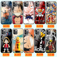 WENYAFF蘋果16/15/iPhone12/11ProMax/14plus xr/8/7/16PLUS手機殼玻璃15pro 13/mini 12Pro磨砂se3保護套 草帽海賊王 航海王 半臉 路