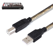 一葉蘭 外置聲卡魅聲雅馬哈聯(lián)想ISK?？怂固谾ocusrite華韻靚音華藝之聲H9數據線(xiàn)USB充電線(xiàn) 1米