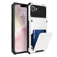 酷件適用蘋果se4翻蓋插卡防摔手機殼iphoneSE4卡包商務男卡套se2錢包式裝卡7防摔se3保護套大容量8plus 翻蓋插卡-白色 iPhone6s