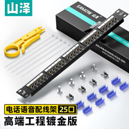 山澤25口語音電話配線架 模塊式高端工程級鍍金（1U機架模塊式 ）WAN-36
