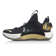 李寧籃球鞋音速7LOW冬季實(shí)戰球鞋榮耀版戰靴黑白金運動(dòng)鞋AB ABAP033-7 45