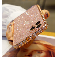 英凱倫蘋(píng)果13pro手機殼高檔iphone12帶鉆邊框xsmax網(wǎng)紅女款金屬14全包防摔潮牌個(gè)性硬殼 玫瑰金 蘋(píng)果13（6.1英寸）