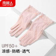 南極人夏季騎行防曬手套女薄款戶(hù)外蕾絲網(wǎng)紗可觸屏防滑透氣開(kāi)車(chē)手套 少女粉【網(wǎng)眼透氣】