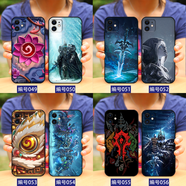 澤錫 適用蘋果13/14/15/16ProMax玻璃手機殼全包iPhone11/12磨砂軟套7p防摔13ProMax定制16Plus硅膠se3 爐石傳說卡牌背-魔獸世界-游戲男女款 玻璃殼定制-下單型