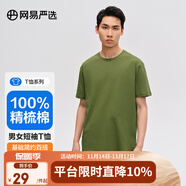 網(wǎng)易嚴(yán)選純棉T恤男女同款短袖簡(jiǎn)約純色寬松舒適內(nèi)搭外穿百搭清爽 灰綠色 （迭代升級(jí)） XL 175/96A
