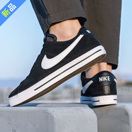 耐克（NIKE）男鞋春季新款COURT低幫運(yùn)動(dòng)鞋休閑鞋防滑耐磨板鞋BQ4222 DH0956-001/翻毛皮面 黑色 40