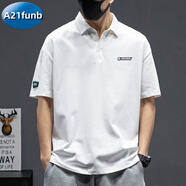 A21funb短袖t恤男夏季高端純棉半袖重磅體恤簡(jiǎn)約大碼運(yùn)動(dòng)ins潮牌男裝上衣 白色 M
