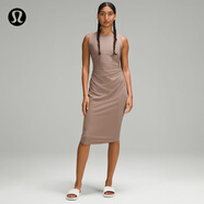lululemon丨Shirred Nulu? 女士腰部收褶中長背心裙 LW1EYTS 灰褐 XXS /2